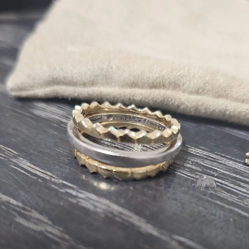 Kendra Scott Quinn Triple Band Ring 6